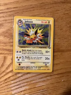 Pokemon Jolteon 4/64 Jungle Edition Holo Card WOTC - Image 1