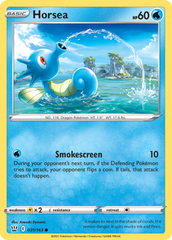 Horsea 31/163 Common | Battle Styles | Pokemon Card - Image 1