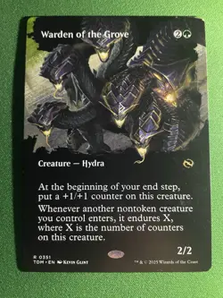 Warden of the Grove (Borderless) Rare Tarkir: Dragonstorm 351 MTG NM 2025 - Image 1
