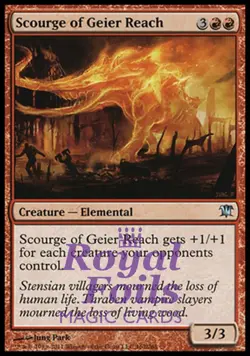 Scourge of Geier Reach 2x FOIL ISD MTG Innistrad Uncommon MINT red - Image 1