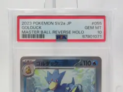 Pokemon - Golduck Master Ball Reverse Holo 055/165 PSA 10 - Japanese SV2a - Image 3