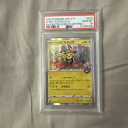 2019 POKEMON JAPANESE S PROMO #002 SHIBUYA'S PIKACHU PSA 10 - Image 5
