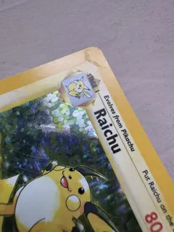 Pokemon Card english Raichu 14/102 Holo Base Set Wizards 1999 MP - Image 3