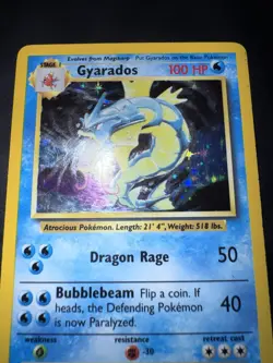 Pokemon Card english Gyarados 6/102 Holo Base Set Wizards 1999 HP - Image 3