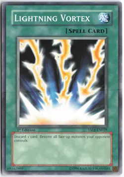 Yugioh - Lightning Vortex YSDJ-EN029 1st Edition - Starter Deck: Jaden Yuki - Image 1