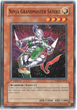 Yugioh - Ninja Grandmaster Sasuke YSDJ-EN014 1st Edition - Starter Deck: Jaden Y - Image 1