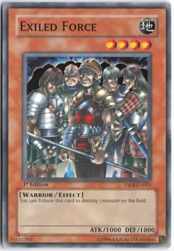 Yugioh - Exiled Force YSDJ-EN011 1st Edition - Starter Deck: Jaden Yuki - Image 1