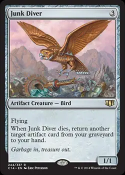 Junk Diver - Medium Play MTG Commander 2014 Edition - Image 1