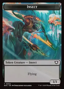 Insect | Elemental Double Sided Token [Edge of Eternities] MTG - Image 1