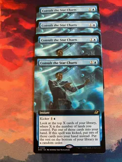 MTG Edge of Eternities Consult the Star Charts Extended Art x 4 (Play Set) - Image 1