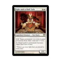 WOTC MtG Champions of Kamigawa Eight-and-a-Half-Tails (R) (Foil) VG+ - Image 1