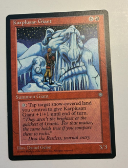 MTG Ice Age Karpulsan Giant NM Uncommon - Image 1