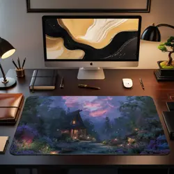 MTG Playmat | Cozy Magical Cottage Themed Playmat | Unofficial MTG Playmat - Image 2