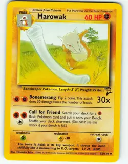 Marowak - 52/130 Base Set 2 - Pokemon TCG - 2000 - Image 1