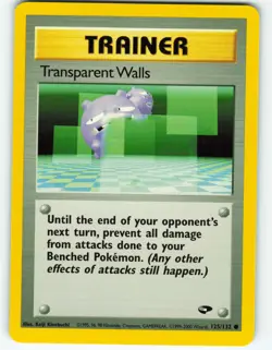Transparent Walls - 125/132 Gym Challenge - Pokemon TCG - 2000 - Image 1