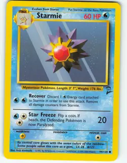 Starmie - 94/130 Base Set 2 - Pokemon TCG - 2000 - Image 1