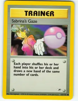 Sabrina's Gaze - 125/132 Gym Heroes - Pokemon TCG - 2000 - Image 1