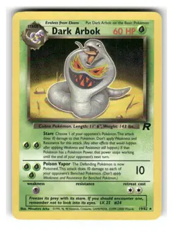 Dark Arbok 19/82 Rare Team Rocket Pokemon Lightly Played - Image 1