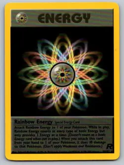 Rainbow Energy 80/82 Rare Team Rocket Pokemon Unlimited Lightly Played - Image 1