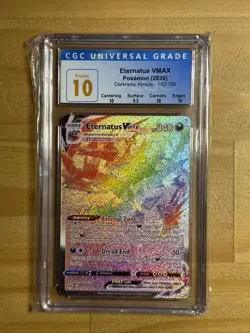 Pokemon Eternatus VMAX 192/189 Darkness Ablaze CGC Pristine 10 With Subgrades - Image 1