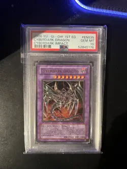 Cyberfinsternisdrache 1st Edition PSA 10 Yu-Gi-Oh - Image 1
