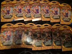 14 Disney Lorcana TCG Set 12 Wilds Unknown Booster Pack factory sealed Lot of 14 - Image 1