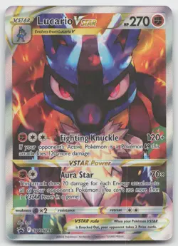 Lucario VSTAR Holo SWSH: Sword & Shield Promo Cards SWSH291 NM - Image 1