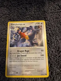 Pokemon Garchomp Rare Stage 2 Card 130 HP 1/17 POP Series 9 2009 English - Image 1