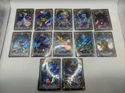 12 Card Chinese Mengka Pokemon Unlicensed AR Complete Set Gengar Mimikyu Pikachu - Image 1