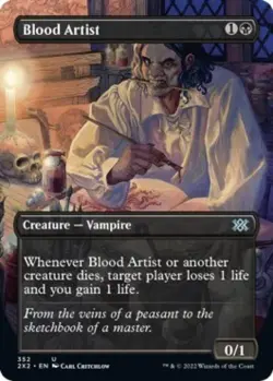 Blood Artist (Borderless) -Foil Near Mint MTG Double Masters 2022 - Image 1