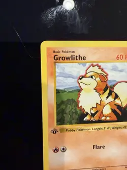 Pokemon Growlithe 28/102 1st Edition Shadowless Base Set Card Unplayed Near Mint - Image 5