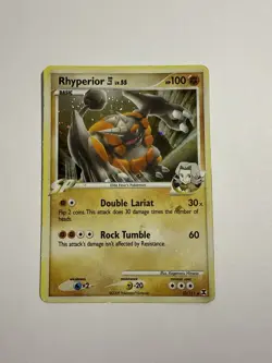 Pokemon TCG Rhyperior 4 Rising Rivals 32/111 Holo Exclusive Cosmos Holo Rare - Image 1