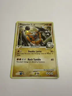 Pokemon TCG Rhyperior 4 Rising Rivals 32/111 Holo Exclusive Cosmos Holo Rare - Image 3
