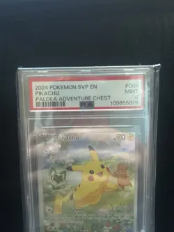 Pokemon 2024 SVP en Pikachu #088 Paldea Adventure Chest Promo PSA 9 Mint - Image 3