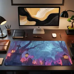 MTG Playmat | Eerie Graveyard Themed Playmat | Unofficial MTG Playmat - Image 2