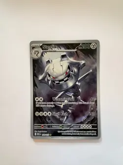Steelix 150/132 Me01: Mega Evolution Holo Pokemon TCG Illustration Rare - Image 1