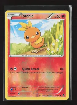 Torchic 12/111 Reverse Holo Common Furious Fists Pokemon NM - Image 2
