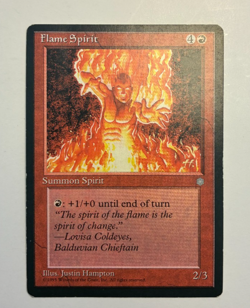 MTG Ice Age Flame Spirit LP Uncommon - Image 1