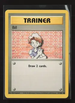 Bill 91/102 Common Base Set Pokemon LP - Image 2