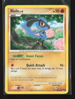 Riolu 16/17 Common POP Series 8 Pokemon - Image 2