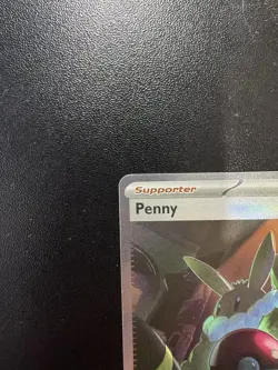 Pokemon TCG: Paldean Fates: 239/091 Penny Special Illustration Rare Trainer - Image 3
