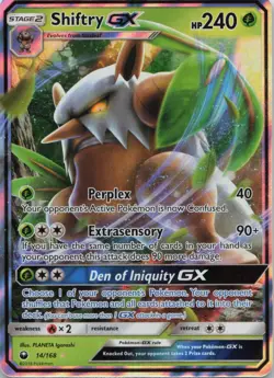 Shiftry GX 14/168 Holo GX Rare Celestial Storm Pokemon Near Mint - Image 1