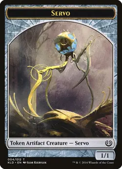 MTG SERVO 1/1 ARTIFACT CREATURE TOKEN - KALADESH KLD TOKENS CHEAP - Image 1