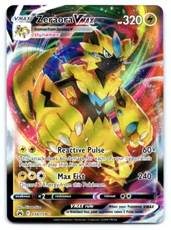 Zeraora VMAX Pokemon Ultra Rare SWSH: Crown Zenith 054/159 - Image 1