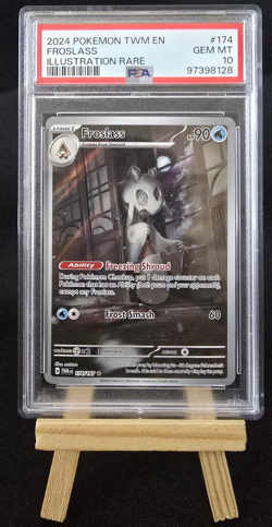 Pokemon TCG Froslass Illustration Rare Holo 174/167 PSA 10 Twilight Masquerade - Image 1