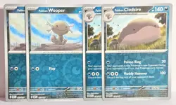 Paldean Whooper Reverse Holo Evolution Line X2 127/197 - 128/197 Pokemon TCG LP+ - Image 1