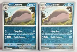 Paldean Whooper Reverse Holo Evolution Line X2 127/197 - 128/197 Pokemon TCG LP+ - Image 2