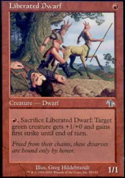 Liberated Dwarf - Light Play MTG Judgment - Image 1