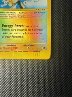 Pokemon Pichu holo reverse 2002 expedition 58/165 eng - Image 3