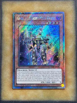 Yugioh Girsu, the Orcust Mekk-Knight RA03-EN026 Platinum Secret Rare 1st Ed NM - Image 1